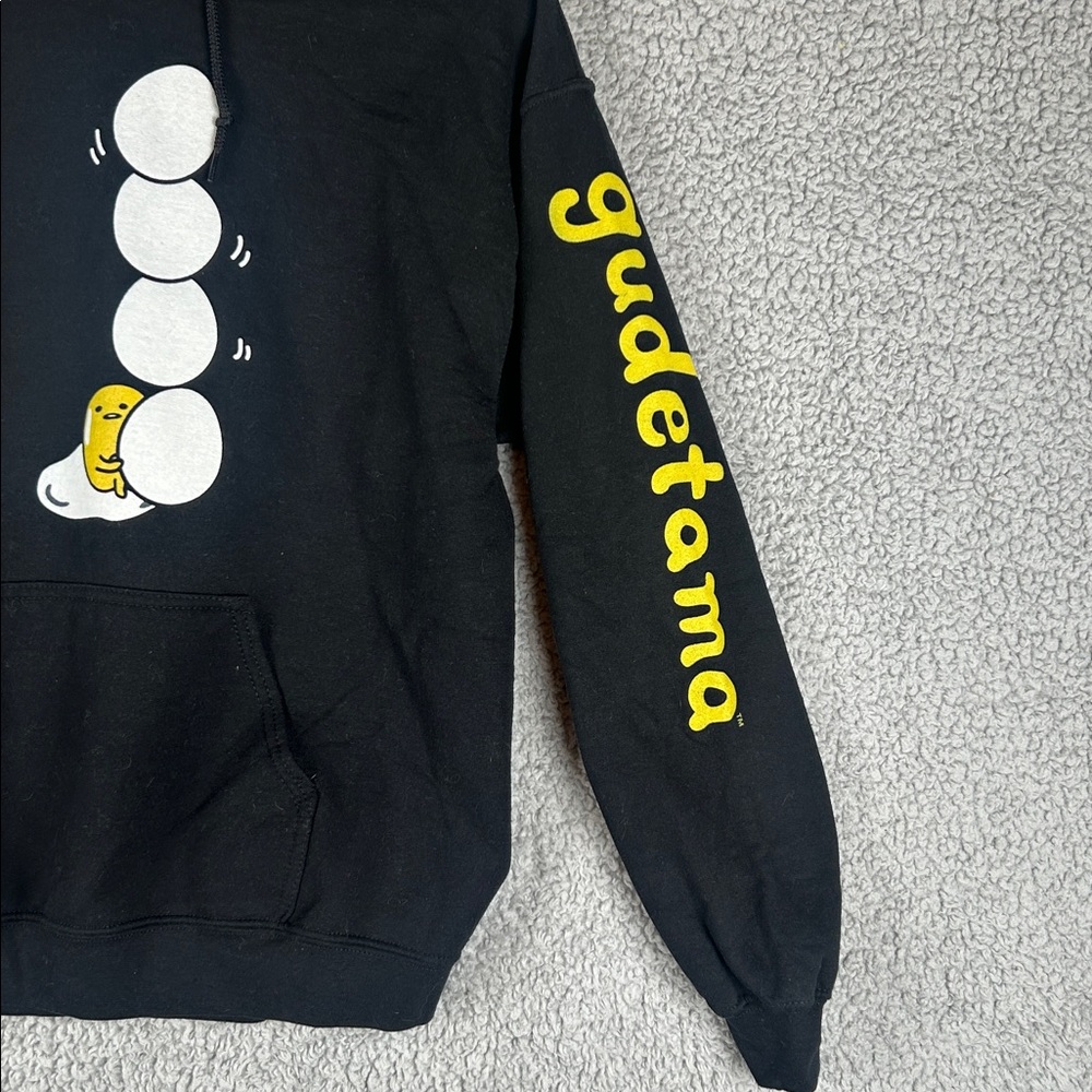 Gudetama Sanrio Hoodie Long Sleeve Black Hoodie Sweatershit Women’s, Size M - Picture 16 of 16